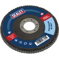 Sealey Zirconium Abrasive Flap Disc 115mm 40g Pack of 1 Sealey Zirconium Abrasive Flap Disc 115mm 40g Pack of 1