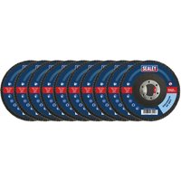 Sealey Zirconium Abrasive Flap Disc 115mm 60g Pack of 10 Sealey Zirconium Abrasive Flap Disc 115mm 60g Pack of 10