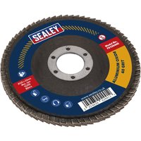 Sealey Aluminium Abrasive Flap Disc 125mm 40g Sealey Aluminium Abrasive Flap Disc 125mm 40g
