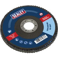 Sealey Zirconium Abrasive Flap Disc 125mm 60g Pack of 1 Sealey Zirconium Abrasive Flap Disc 125mm 60g Pack of 1