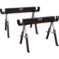 2 Piece Adjustable Saw Horse Set
