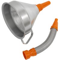 Sealey FM20F Funnel Metal with Flexi Spout and Filter 200mm