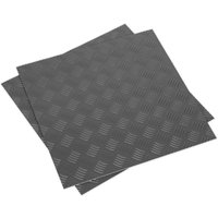 Sealey Treadplate Vinyl Floor Tile Peel and Stick Backing Silver Pack of 16 Sealey Treadplate Vinyl Floor Tile Peel and Stick Backing Silver Pack of 16