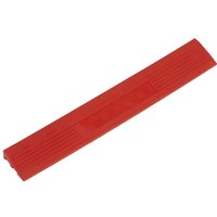 Sealey Anti Slip Polypropylene Male Edging Tile Red 400mm 60mm Pack of 6