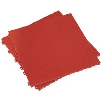 Sealey Anti Slip Polypropylene Floor Tile Red 400mm 400mm Pack of 9 Sealey Anti Slip Polypropylene Floor Tile Red 400mm 400mm Pack of 9