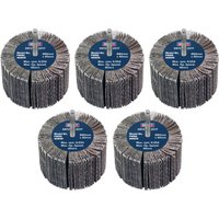 Sealey Flap Wheels Pack Of 5 80mm 40mm 60g Sealey Flap Wheels Pack Of 5 80mm 40mm 60g