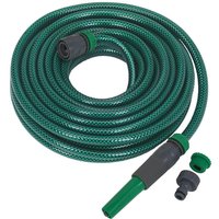 Sealey Garden Hose Pipe with Fittings 1/2" / 12.5mm 15m Green Sealey Garden Hose Pipe with Fittings 1/2" / 12.5mm 15m Green