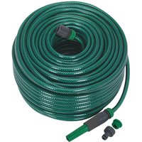 Sealey Garden Hose Pipe with Fittings 1/2" / 12.5mm 80m Green Sealey Garden Hose Pipe with Fittings 1/2" / 12.5mm 80m Green