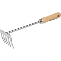 Premier Short Handle Stainless Steel Soil Rake