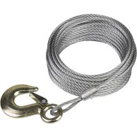 Sealey Winch Cable/Wire Rope with Forged Hook 5.1mm x 10m 810kg Breaking Strength GWEC12