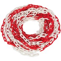 Sealey HSC25M Safety Chain Red and White 6mm 25m Sealey HSC25M Safety Chain Red and White 6mm 25m
