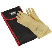 Sealey Electricians High Voltage Safety Gloves and Storage Bag Set One Size Sealey Electricians High Voltage Safety Gloves and Storage Bag Set One Size