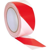 Sealey Adhesive Hazard Warning Tape Red / White 50mm 33m Sealey Adhesive Hazard Warning Tape Red / White 50mm 33m