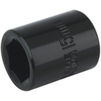 Sealey 3/8" Drive Hexagon Impact Socket Metric 3/8" 15mm Sealey 3/8" Drive Hexagon Impact Socket Metric 3/8" 15mm