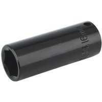 Sealey 3/8" Drive Deep Hexagon Impact Socket Metric 3/8" 16mm Sealey 3/8" Drive Deep Hexagon Impact Socket Metric 3/8" 16mm