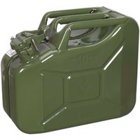 Sealey Metal Jerry Can 10l Green Sealey Metal Jerry Can 10l Green