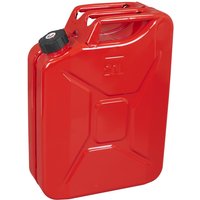 Sealey Screw Cap Metal Jerry Can Red 20l
