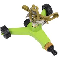 Pulsating Garden Sprinkler Metal Wheeled Base