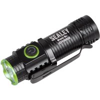Sealey Super Beam Rechargeable SMD LED Pocket Torch Black / Green Sealey Super Beam Rechargeable SMD LED Pocket Torch Black / Green
