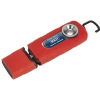 Sealey Rechargeable 360° Inspection Lamp 5W Cob Led Li-ion Colour Matching Cri-95 Red Sealey Rechargeable 360° Inspection Lamp 5W Cob Led Li-ion Colour Matching Cri-95 Red