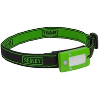 Sealey Rechargeable Auto Sensor COB LED Head Torch Green Sealey Rechargeable Auto Sensor COB LED Head Torch Green