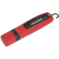 Sealey Rechargeable 360° Inspection Lamp 3w 10 LED Li-ion Red Sealey Rechargeable 360° Inspection Lamp 3w 10 LED Li-ion Red