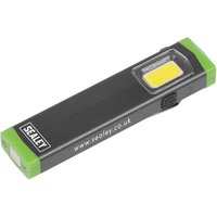 Sealey Mini Super Beam Pocket Clip Torch and Inspection Light Black / Green