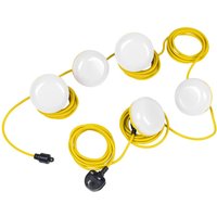 5 LED Festoon Lighting Kit on 15 Metre Cable