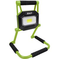 Sealey LEDFL20W COB LED Rechargeable Fold Flat Floodlight Green Sealey LEDFL20W COB LED Rechargeable Fold Flat Floodlight Green