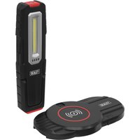 Sealey COB LED Inspection Light with Wireless Charging Base Black / Red Sealey COB LED Inspection Light with Wireless Charging Base Black / Red