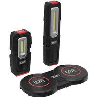 2 Piece Inspection Light Set Wireless Charging Base Red