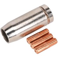 Sealey Conical Nozzle and Contact Tips for MB14 Torches 0.8mm Pack of 3 Sealey Conical Nozzle and Contact Tips for MB14 Torches 0.8mm Pack of 3