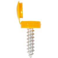 Sealey Number Plate Screws and Yellow Flip Caps 4.2mm 19mm Pack of 50 Sealey Number Plate Screws and Yellow Flip Caps 4.2mm 19mm Pack of 50