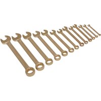 Sealey 13 Piece Non Sparking Combination Spanner Set Sealey 13 Piece Non Sparking Combination Spanner Set