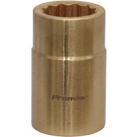 Sealey - Non Sparking Socket 16mm 1/2''D WallDrive 12 point Beryllium Copper NS049
