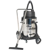 Sealey PC477 Twin Motor Wet and Dry Vacuum Cleaner with Trolley Cart 77L 240v