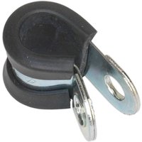 Pipe Clip Rubber Lined 10mm Pack 25