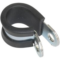 Pipe Clip Rubber Lined 16mm Pack 25