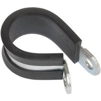 Pipe Clip Rubber Lined 25mm Pack 25