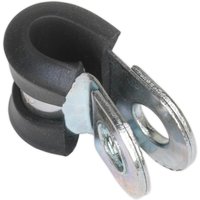 Pipe Clip Rubber Lined 5mm Pack 25