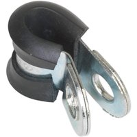 Pipe Clip Rubber Lined 6mm Pack 25
