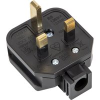 Heavy Duty Rubber Plug 13amp 240v Pack 1