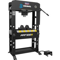 Sealey Viking Floor Air / Hydraulic Press with Sliding Ram and Foot Pedal 100 Tonne
