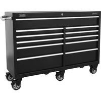 Sealey 11 Drawer Heavy Duty Tool Roller Cabinet Black Sealey 11 Drawer Heavy Duty Tool Roller Cabinet Black