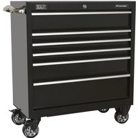 Sealey Premier Heavy Duty 6 Drawer Roller Cabinet Black Sealey Premier Heavy Duty 6 Drawer Roller Cabinet Black