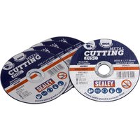 Sealey Metal Cutting Disc 100mm 1.2mm Pack of 5 Sealey Metal Cutting Disc 100mm 1.2mm Pack of 5