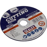 Sealey Metal Cutting Disc 100mm 1.6mm Pack of 1 Sealey Metal Cutting Disc 100mm 1.6mm Pack of 1
