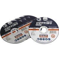 Sealey Metal Cutting Disc 115mm 1.2mm Pack of 5 Sealey Metal Cutting Disc 115mm 1.2mm Pack of 5