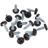 Sealey Black Plastic Enclosed Head Number Plate Screws 4.8mm 18mm Pack of 50 Sealey Black Plastic Enclosed Head Number Plate Screws 4.8mm 18mm Pack of 50