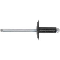 Sealey Large Flange Black Aluminium Rivets
